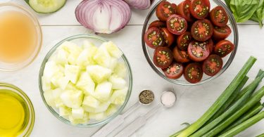 Cucumber Salad Recipe with Tomato and Onion