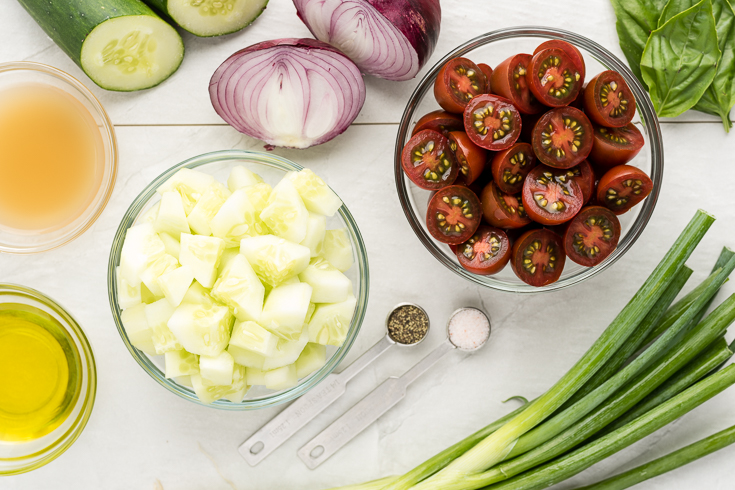 Cucumber Salad Recipe with Tomato and Onion